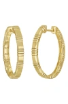 Bony Levy 14k Gold Textured Hoop Earrings In Gold