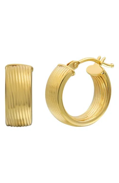 Bony Levy 14k Gold Textured Hoop Earrings In 14k Yellow Gold