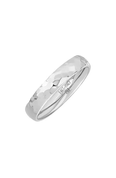 Bony Levy 14k Gold Textured Ring In 14k White Gold
