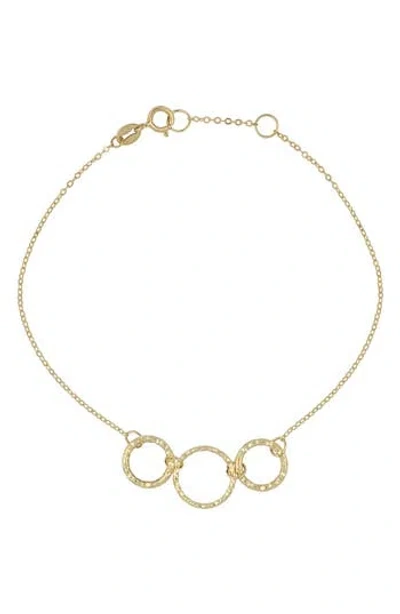 Bony Levy 14k Gold Textured Ring Chain Bracelet In 14k Yellow Gold