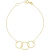 Bony Levy 14k Gold Textured Ring Chain Bracelet In 14k Yellow Gold
