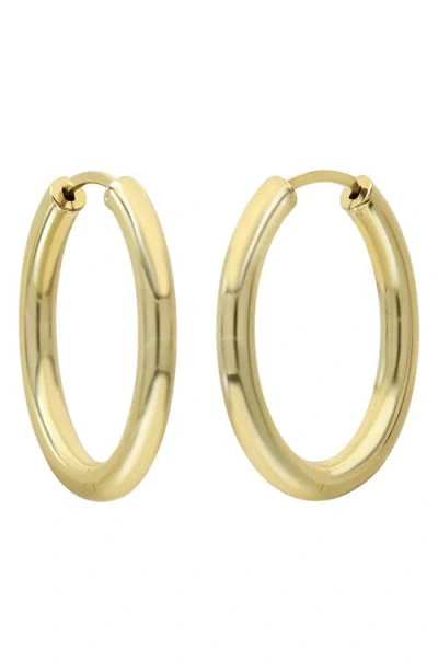 Bony Levy 14k Gold Thin Oval Hoop Earrings