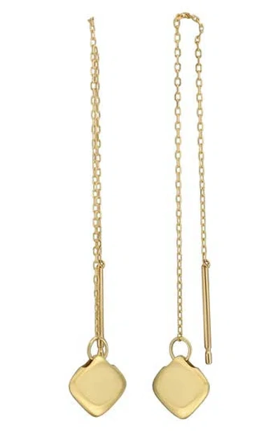 Bony Levy 14k Gold Threader Earrings In Red