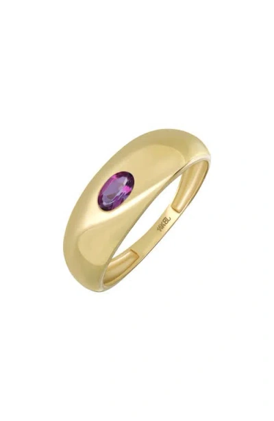 Bony Levy 14k Gold Topaz Dome Ring In Multi