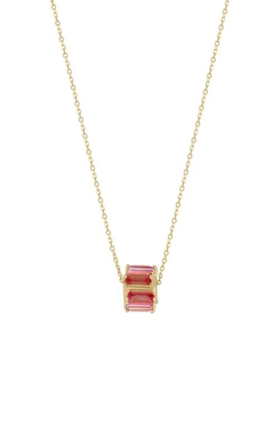 Bony Levy 14k Gold Topaz Necklace In Red