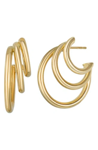 Bony Levy 14k Gold Triple Hoop Earrings
