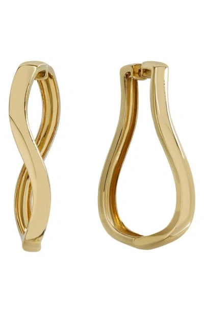 Bony Levy 14k Gold Twist Hoop Earrings In 14k Yellow Gold