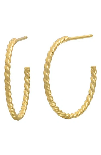 Bony Levy 14k Gold Twist Hoop Earrings In 14k Yellow Gold