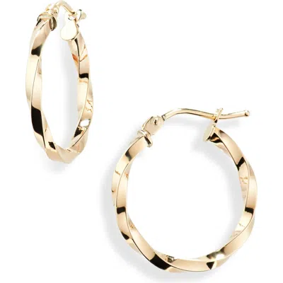 Bony Levy 14k Gold Twist Hoop Earrings