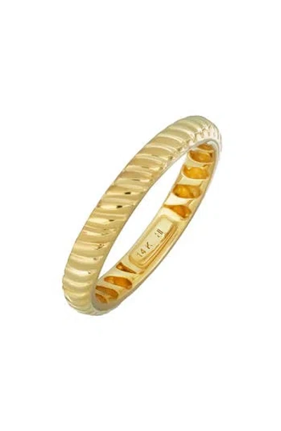 Bony Levy 14k Gold Twist Stacking Ring In 14k Yellow Gold