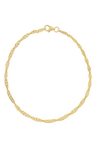 Bony Levy 14k Gold Twisted Chain Bracelet In Brown