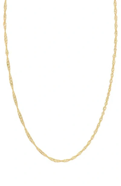 Bony Levy 14k Gold Twisted Chain Necklace In Brown