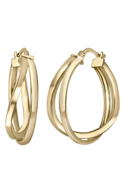 Bony Levy 14k Gold Twisted Hoop Earrings