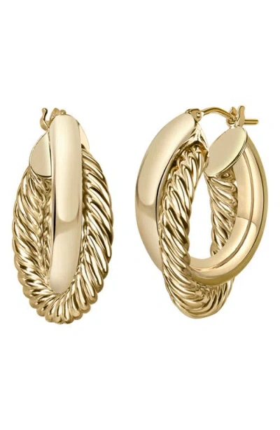 Bony Levy 14k Gold Twisted Hoop Earrings