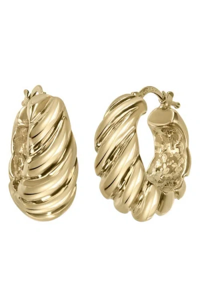 Bony Levy 14k Gold Twisted Hoop Earrings