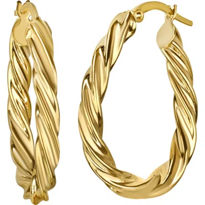 Bony Levy 14k Gold Twisted Hoop Earrings