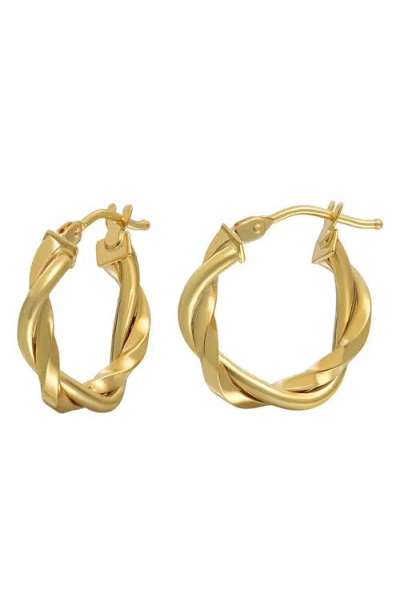Bony Levy 14k Gold Twisted Hoop Earrings In 14k Yellow Gold