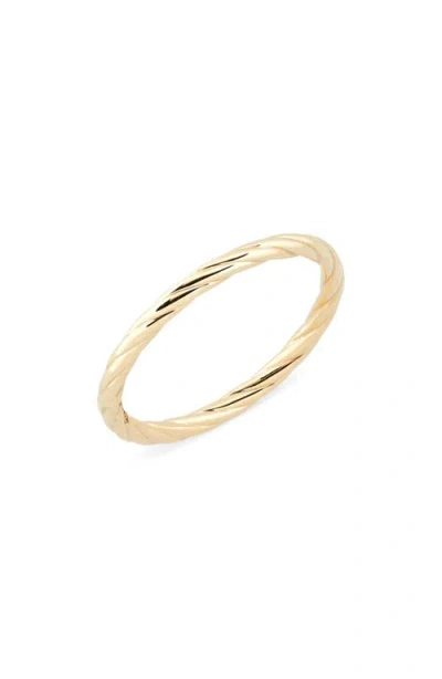 Bony Levy 14k Gold Twisted Stackable Ring In 14k Yellow Gold