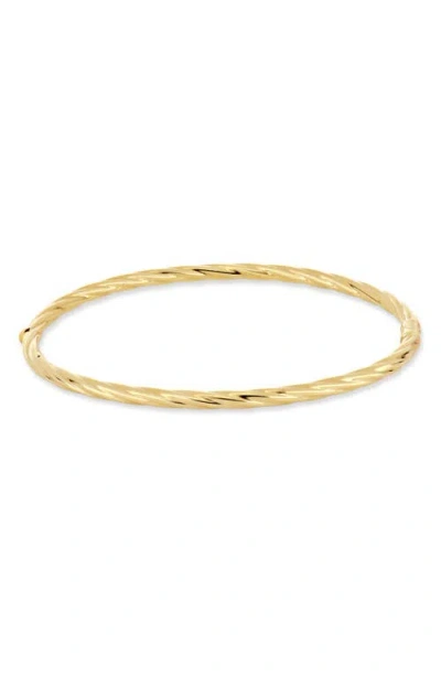 Bony Levy 14k Gold Twisted Texture Bangle Bracelet