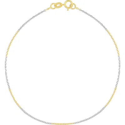 Bony Levy 14k Gold Two-tone Chain Bracelet