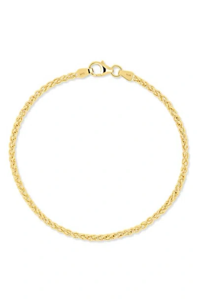 Bony Levy 14k Gold Wheat Chain Bracelet