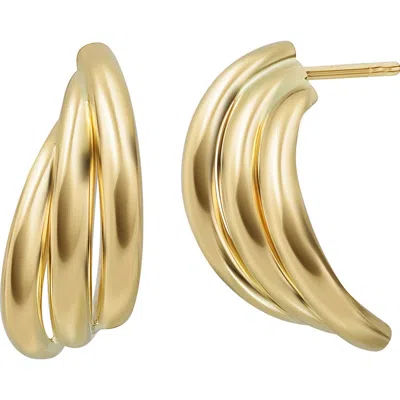Bony Levy 14k Half Hoop Earrings In Gold