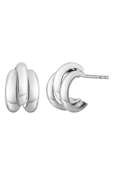 Bony Levy 14k Hoop Earrings In 14k White Gold