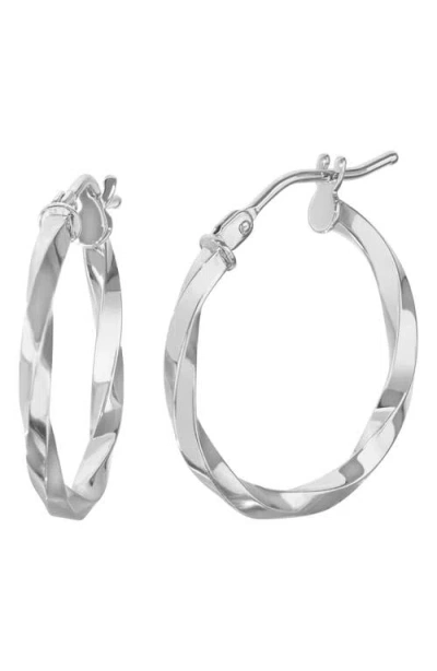Bony Levy 14k Hoop Earrings In 14k White Gold