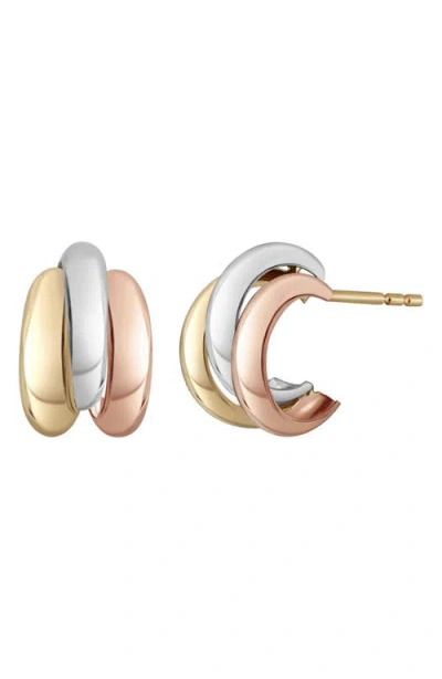 Bony Levy 14k Hoop Earrings In 14k White Yellow Gold