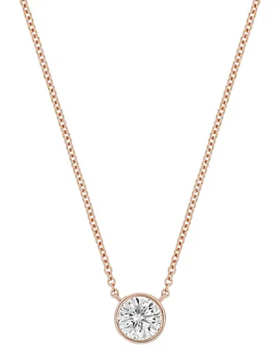 Bony Levy 14k Rose Gold 0.50 Ct. Tw. Diamond Necklace In Metallic