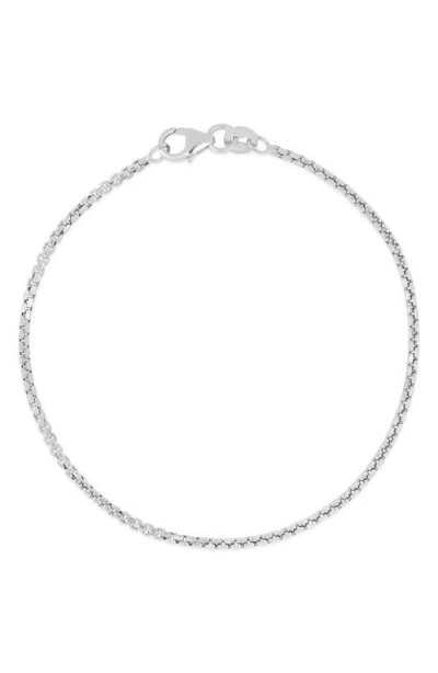 Bony Levy 14k Round Box Chain Bracelet In 14k White Gold
