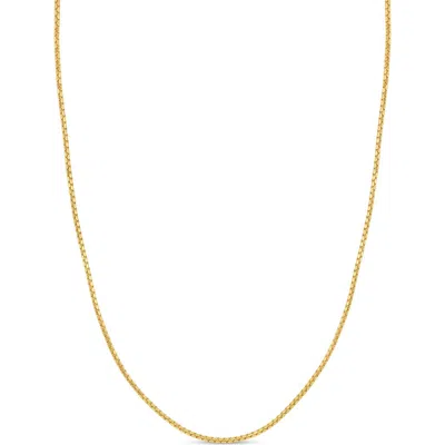 Bony Levy 14k Round Box Chain Necklace In 14k Yellow Gold