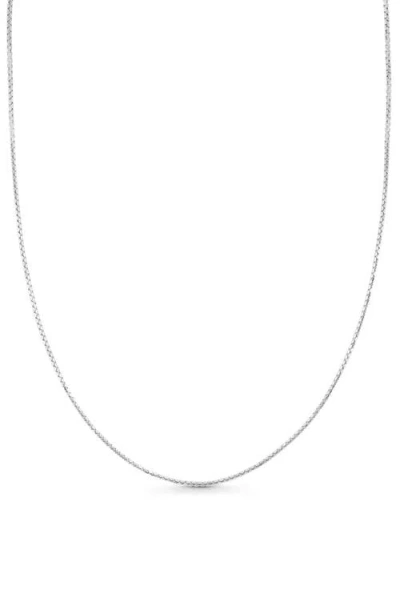 Bony Levy 14k Rounded Box Chain Necklace In 14k White Gold