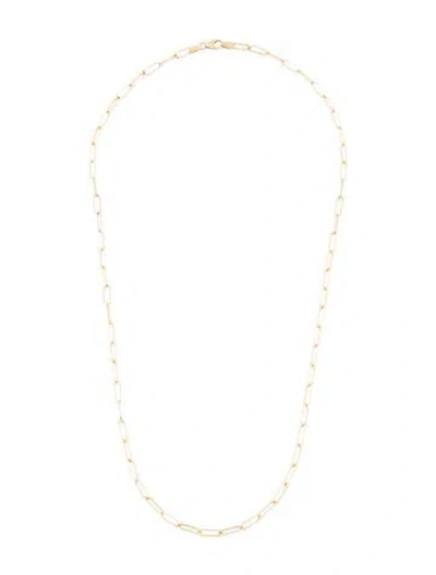 Pre-owned Bony Levy 14k Thin Ofira Paperclip Link Chain Necklace, 20" In Multi