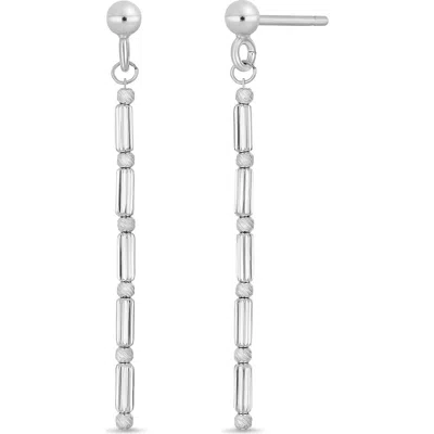 Bony Levy 14k White Gold Linear Drop Earrings