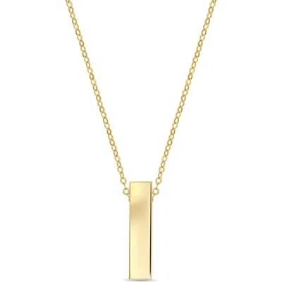 Bony Levy 14k Yellow Gold Bar Pendant Necklace