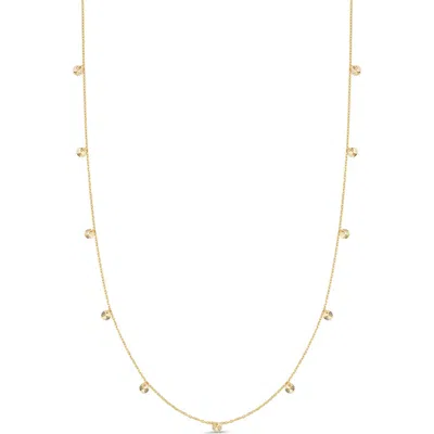 Bony Levy 14k Yellow Gold Disc Station Necklace In 14ky