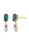 Bony Levy 14k Yellow Gold Semiprecious Stone Drop Earrings In Gold