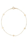 Bony Levy 14k Yellow Gold Triangle Station Bracelet In 14k Yellow Gold