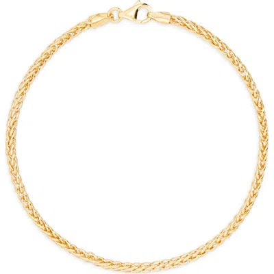 Bony Levy 14k Yellow Gold Wheat Chain Bracelet
