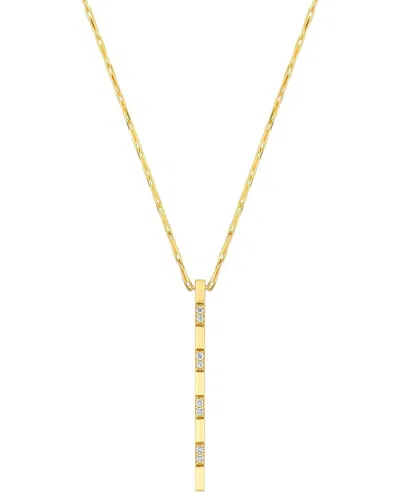 Bony Levy 18k 0.07 Ct. Tw. Diamond Necklace In Gold