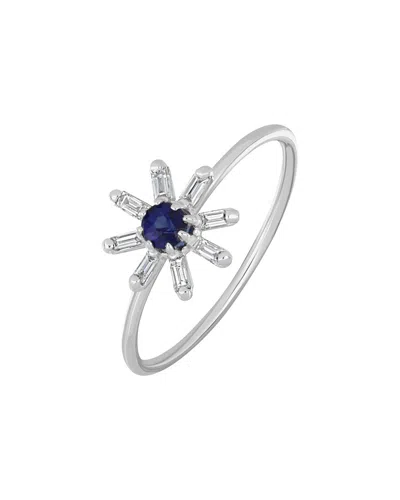 Bony Levy 18k 0.18 Ct. Tw. Sapphire Ring In Metallic