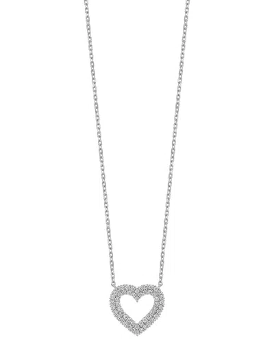 Bony Levy 18k 0.41 Ct. Tw. Diamond Necklace In Silver