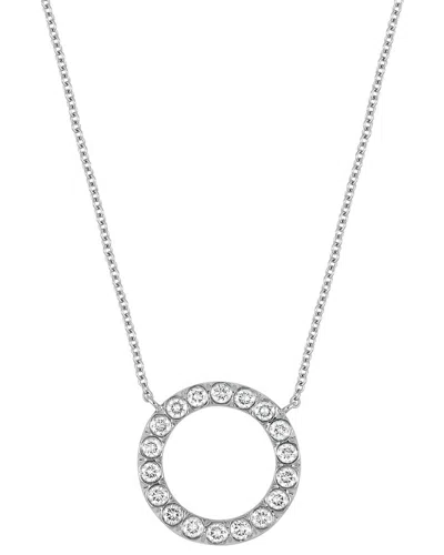 Bony Levy 18k 0.47 Ct. Tw. Diamond Necklace In Silver