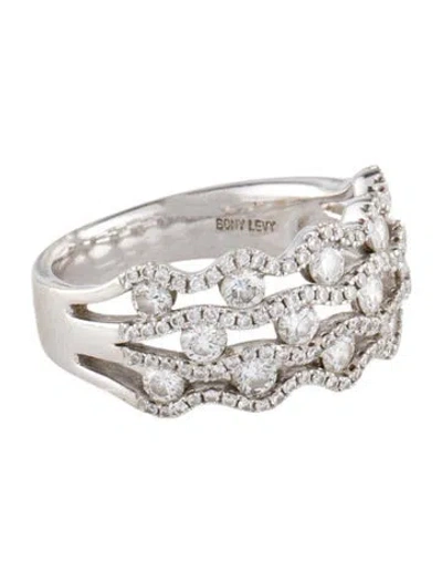 Pre-owned Bony Levy 18k 1.06ctw Diamond Band In Multi