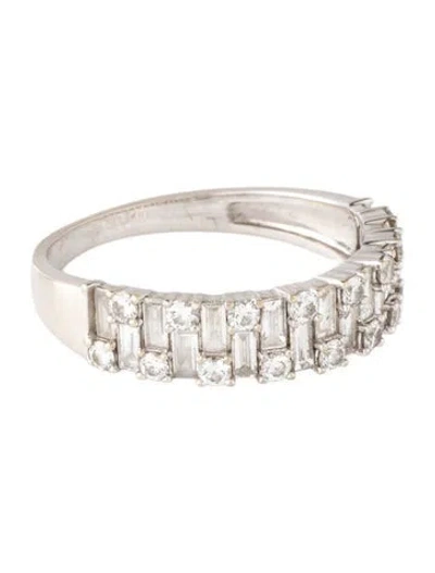 Pre-owned Bony Levy 18k 1.06ctw Diamond Band In Multicolor