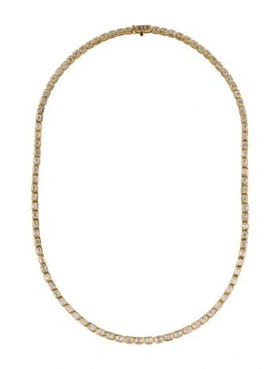 Pre-owned Bony Levy 18k 11.41ctw Diamond Tennis Necklace, 17" In Multi