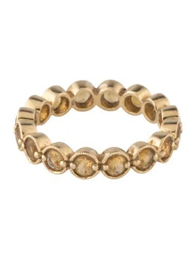 Pre-owned Bony Levy 18k 1.60ct Citrine Band In Multicolor
