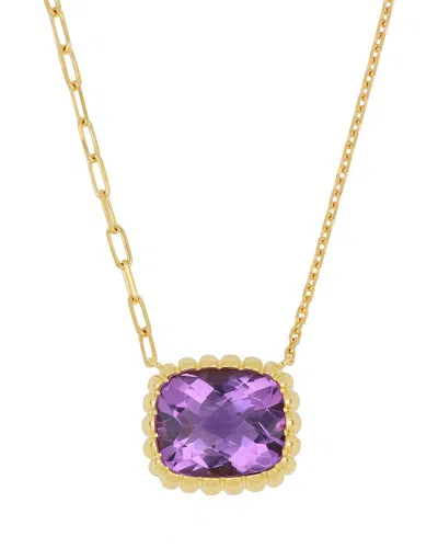 Bony Levy 18k 5.08 Ct. Tw. Amethyst Necklace In Gold