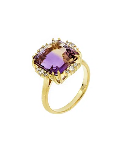 Bony Levy 18k 6.96 Ct. Tw. Diamond & Ametrine Ring In Gold